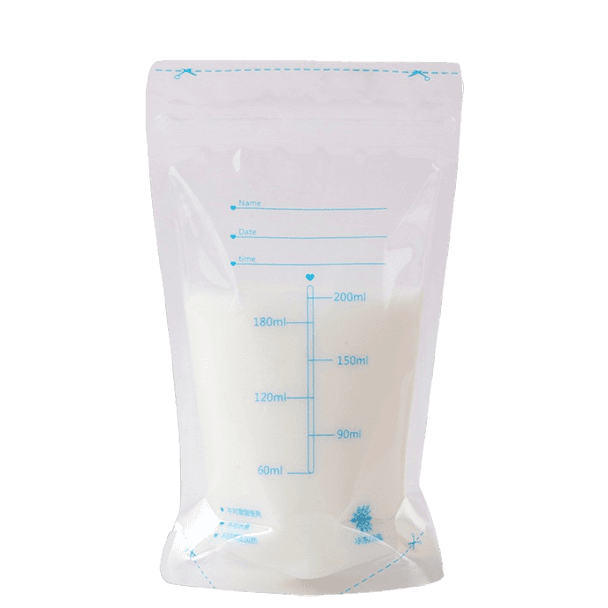 Kit de conservation du lait maternel, 200ML - 20 sachets de congélation  réutilisables pour le lait maternel avec deux tailles de tétines pour
