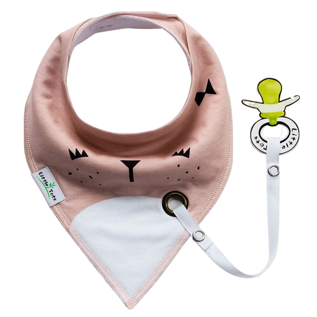 Bavoir bandana avec cordon pour sucette - Mon allaitement